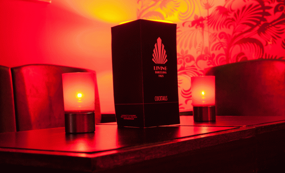 vela Star rojo para restaurante