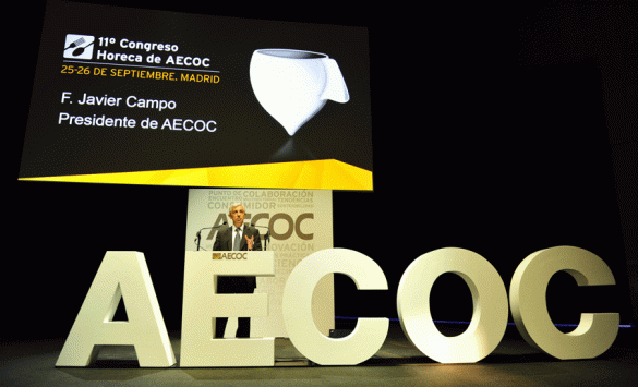 Javier Campo, presidente de Aecoc, en la inauguración del Congreso Horeca