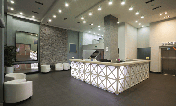Recepción de hotel