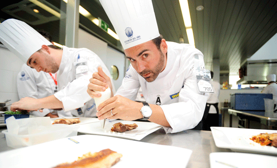 Joaquín Baeza, el ganador, en plena faena