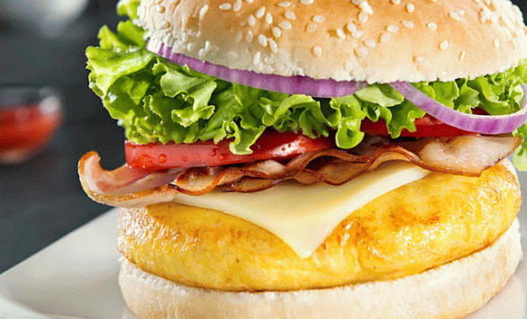 Hamburguesa de tortilla de patata