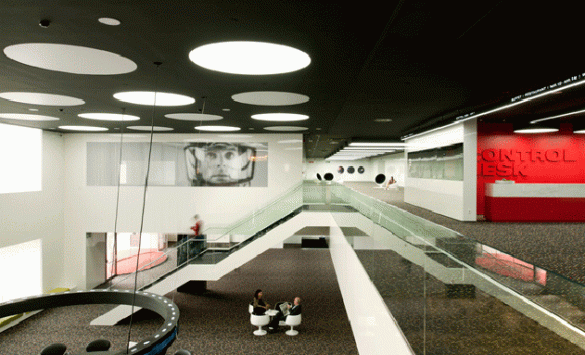 Así ha quedado el espectacular lobby multiusos del Barceló Sants