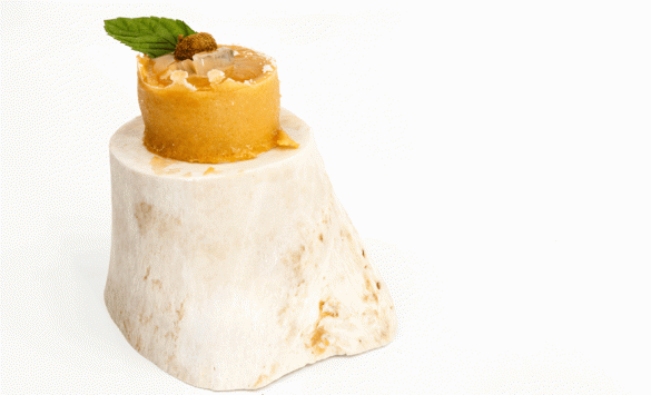 El coulant de cocido de garbanzos de Pedro Martino, el pincho ganador