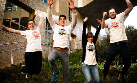 alumnos de Basque Culinary Center que están participando en la organización del congreso