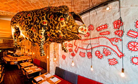 Interior de Pork, la última apertura del grupo Sagardi