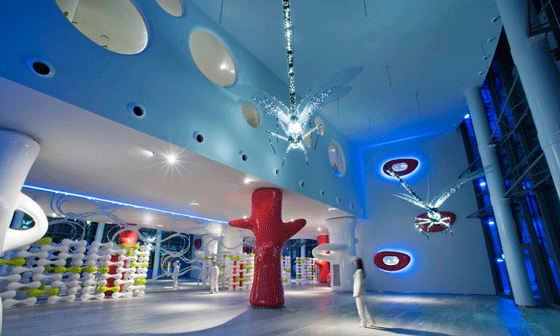 El espectacular hall del Barceló Milan