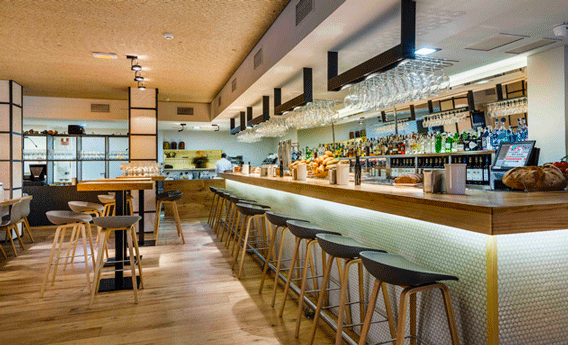 La amplia barra de La Maruca