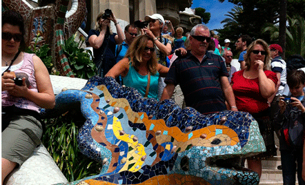 Turistas en Barcelona