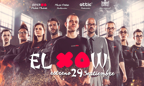 David Muñoz y empleados, en el cartel del corto "Xow"