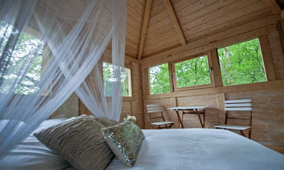 Interior de una de las suites