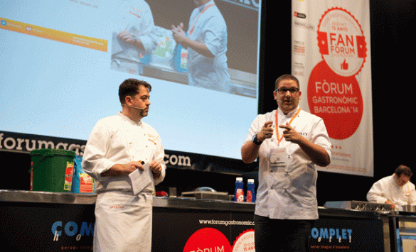 Dani García, durante la master class en el Fòrum Gastronòmic