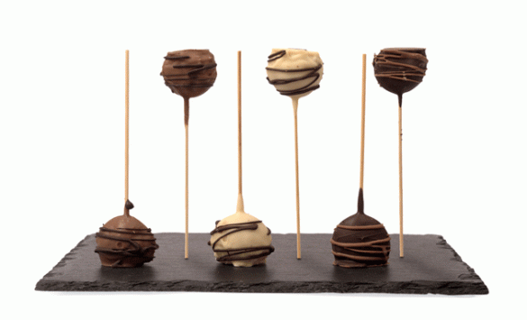 Mini piruletas de chocolate, de Ibepan