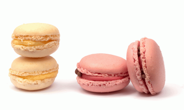 Los sutiles macarons de Champagne: blanco y rosado