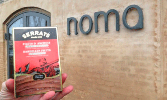 Noma utiliza la lata de anchoa de 100 gr de Serrats
