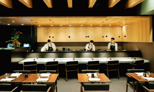 La estrella del nuevo Kirei by Kabuki es el show cooking frente al comensal