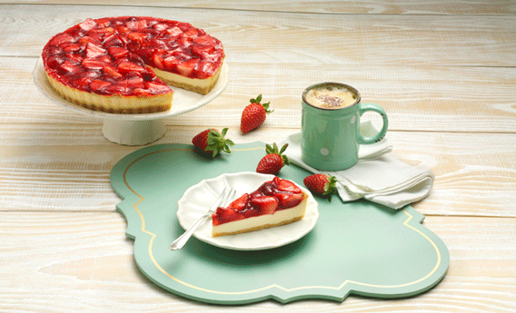 La tarta de queso con fresas, auténtico cheesecake americano que es un éxito en España