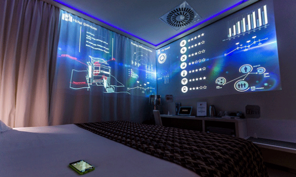 Habitación del futuro en el hotel Eurostars BCN Design