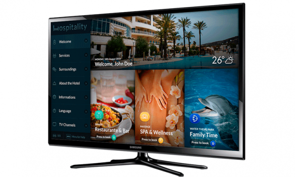 Pantalla de UnykTV en el televisor