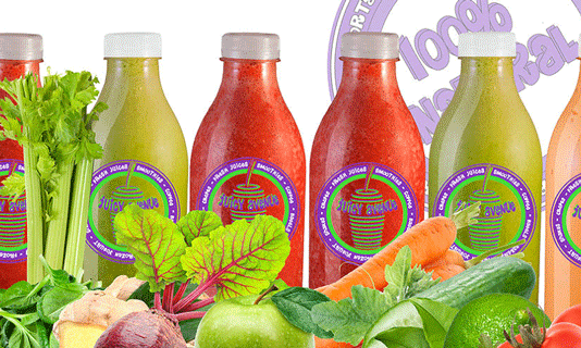 La cadena ofrece zumos de múltiples combinaciones, ofrece más de 25 frutas y hortalizas distintas