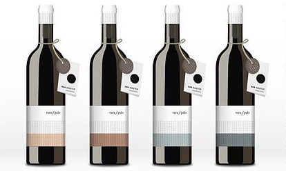 Botellas del tinto joven Vara/palo