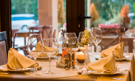 Mesa de un restaurante