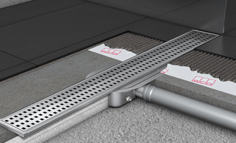 Canal de drenaje para ducha de Aco