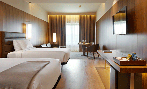 La moderna habitación del el hotel Diagonal L’Illa