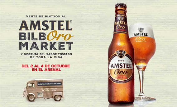 Cartel del Amstel Bilboro Market