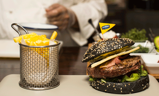 Hamburguesa con patatas