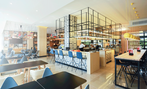 Espacio multifuncional del lobby