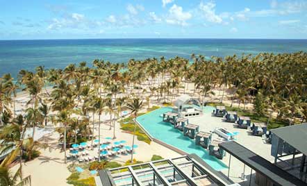 Vista aérea del Pearl Beach Club