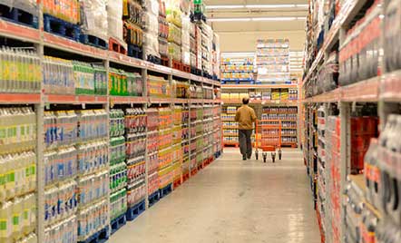 Vista de un cash & carry