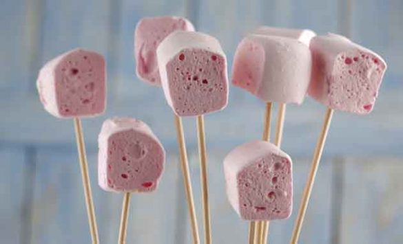 Nubes o marshmallows de cereza