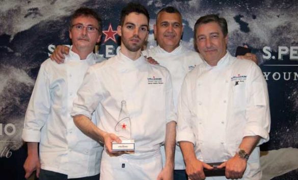 Andoni Luis Aduriz, el ganador David Andrés, Leonel Pereira y Joan Roca