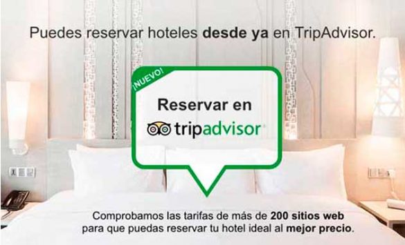 Cartel de reserva directa en TripAdvisor