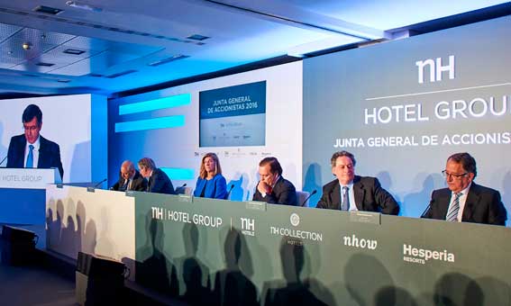 Imagen de la última junta de accionistas de NH Hotel Group