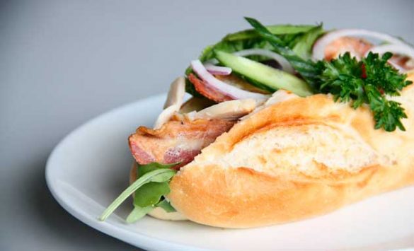 Bocadillo con vegetales