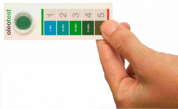 tira del test Oleotest