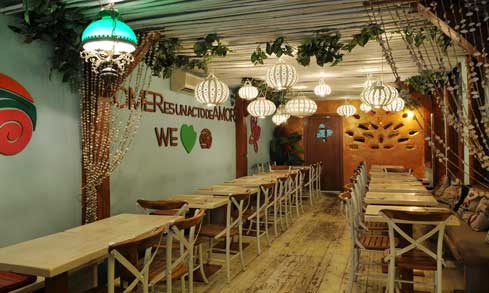 El comedor de VivaBurger,