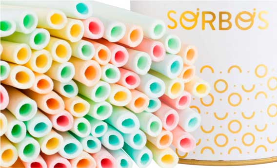 Pajitas comestibles Sorbos