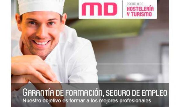 Cartel de la Escuela de Hostelería y Turismo MasterD