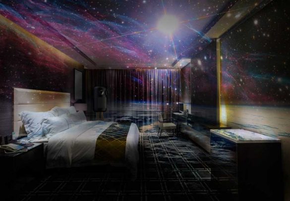 Habitación de hotel con la tecnología de Broomx Technologies