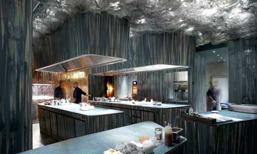 Interior del restaurante Enigma, de Albert Adrià