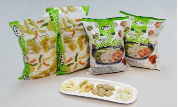Pasta fresca lista en un minuto y cubitos de salsa, de Tutti Pasta