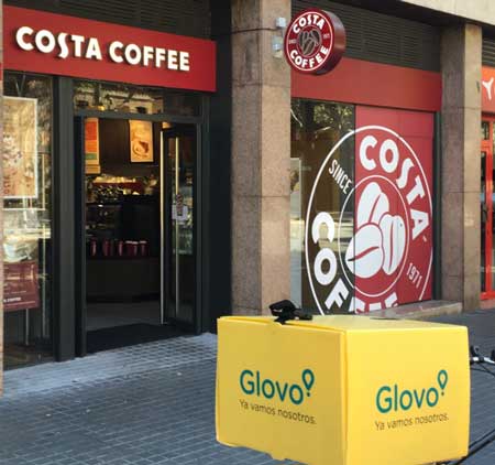 Costa Coffee ha elegido a Glovo para su servicio a domicilio