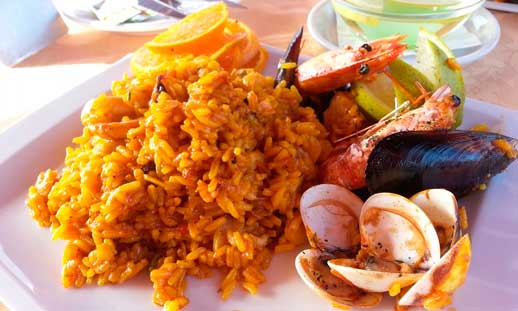 Paella de marisco