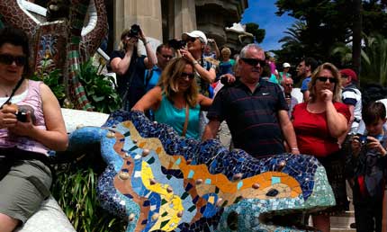 Turistas en Barcelona