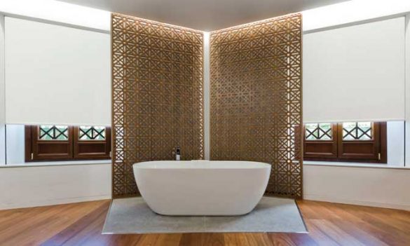 Estores Saxun en una suite del hotel Alhambra Palace