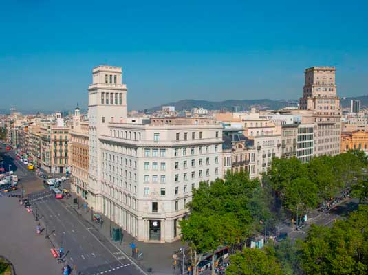 El edificio del Iberostar Paseo de Gracia, primer hotel de Iberostar en Barcelona