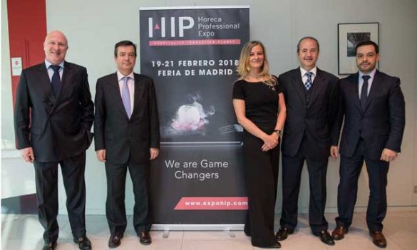 Directivos en la presentación oficial de HIP 2018